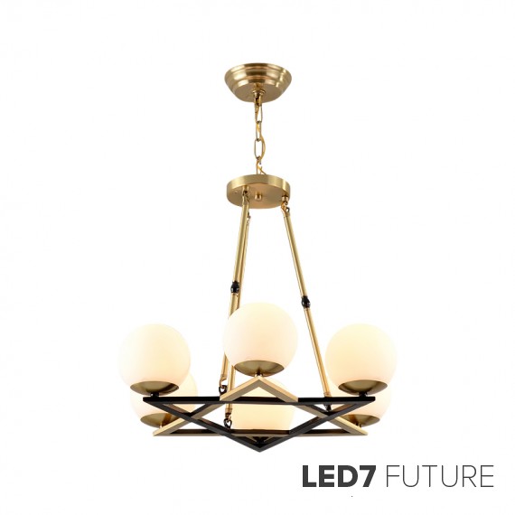 Loft Industry Modern - Cross Triangle Chandelier